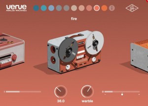 Universal Audio 发布 Verve Analog Machines，带来十种复古风格的饱和效果