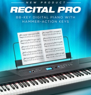 Alesis 发布 RECITAL PRO 88 键配重键盘电钢琴（视频）
