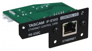 TASCAM 发布可用于 CD-400U 媒体播放器的以太网卡 IF-E100