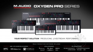M-Audio发布Oxygen Pro系列新款MIDI键盘控制器