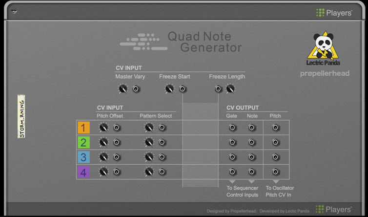 Propellerhead 发布 Quad Note Generator 播放器（视频）
