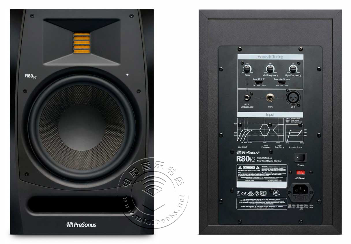 PreSonus发布带有AMT高音单元的最新工作室监听音箱R65 V2和R80 V2