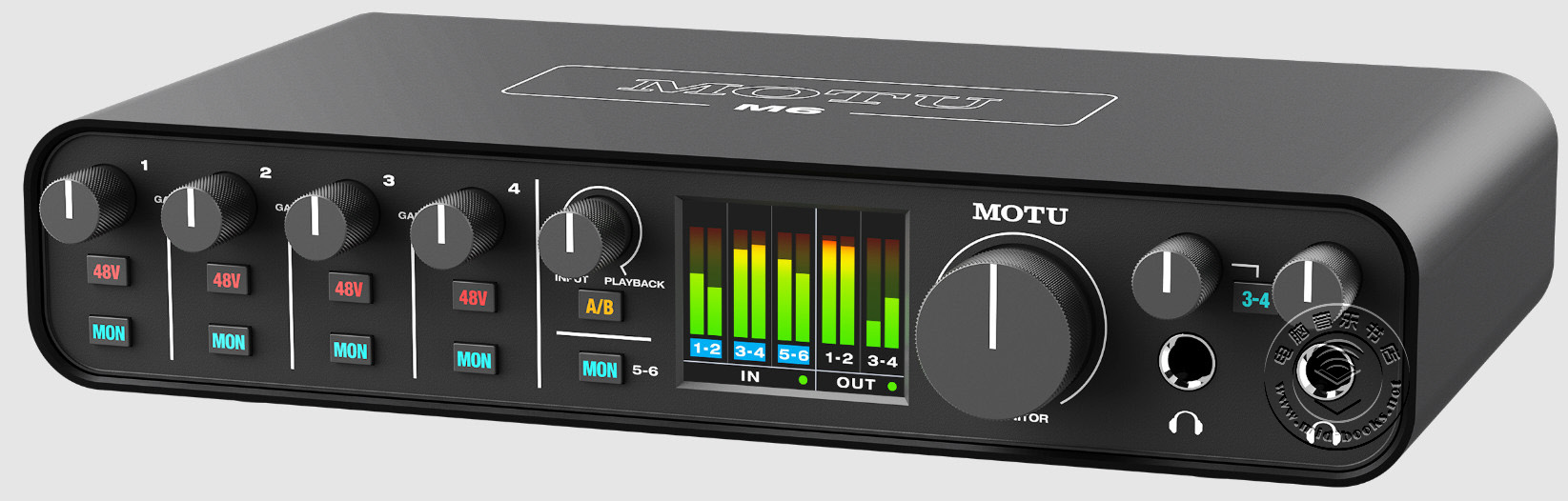 MOTU发布支持USB-C总线供电的M6六进四出音频接口